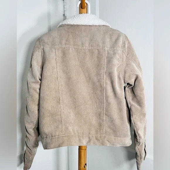 Khaki Corduroy Jacket Size Small - Picture 6 of 9
